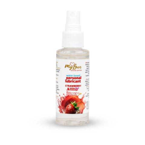 Wodny żel intymny i do masażu 2w1 truskawka 50 ml