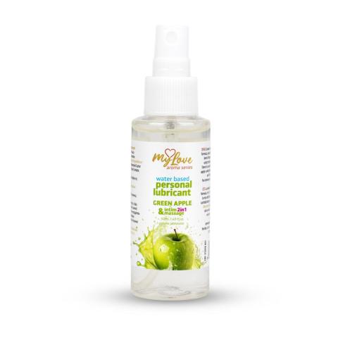 Żel intymny i do masażu 2w1 zielone jabłko 50 ml na wodnej bazie