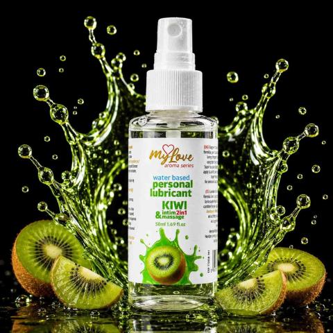 Żel intymny i do masażu 2w1 kiwi 50 ml wodny