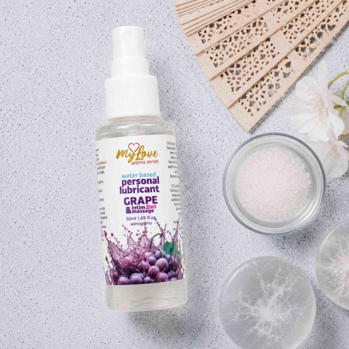 Żel intymny i do masażu 2w1 winogrono 50 ml na bazie wody