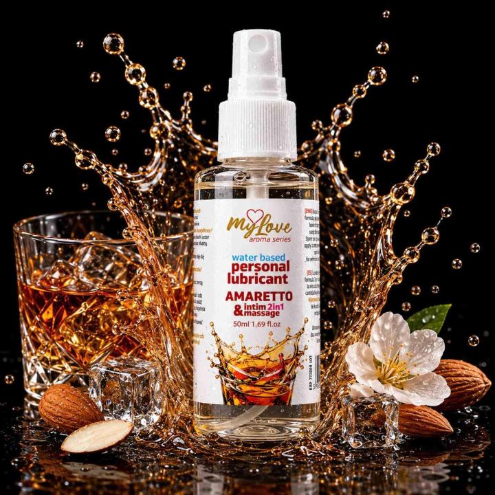 Wodny żel 2w1 amaretto 50 ml do masażu i intymnych doznań