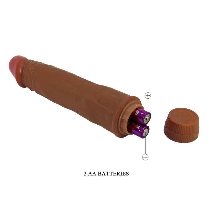 Realistyczny wibrator 21,1 cm z regulacją wibracji na 2x AA