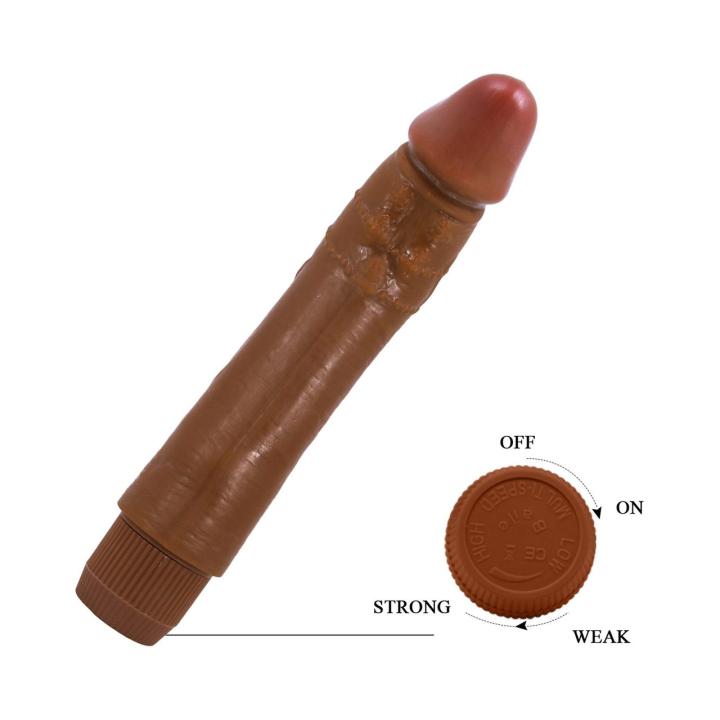 Realistyczne dildo wibrujące 24,1 cm – wielostopniowe wibracje, pokrętło