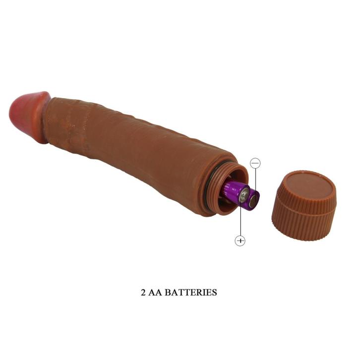 Realistyczne dildo wibrujące 24,1 cm – wielostopniowe wibracje, pokrętło