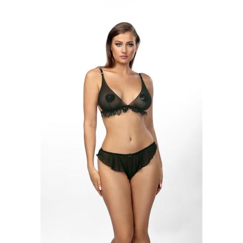 Waniliowy komplet bielizny S/M stringi i stanik