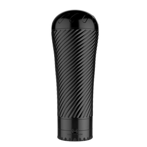 Dyskretny masturbator w tubie z wibracją i cyber skórą 23 cm