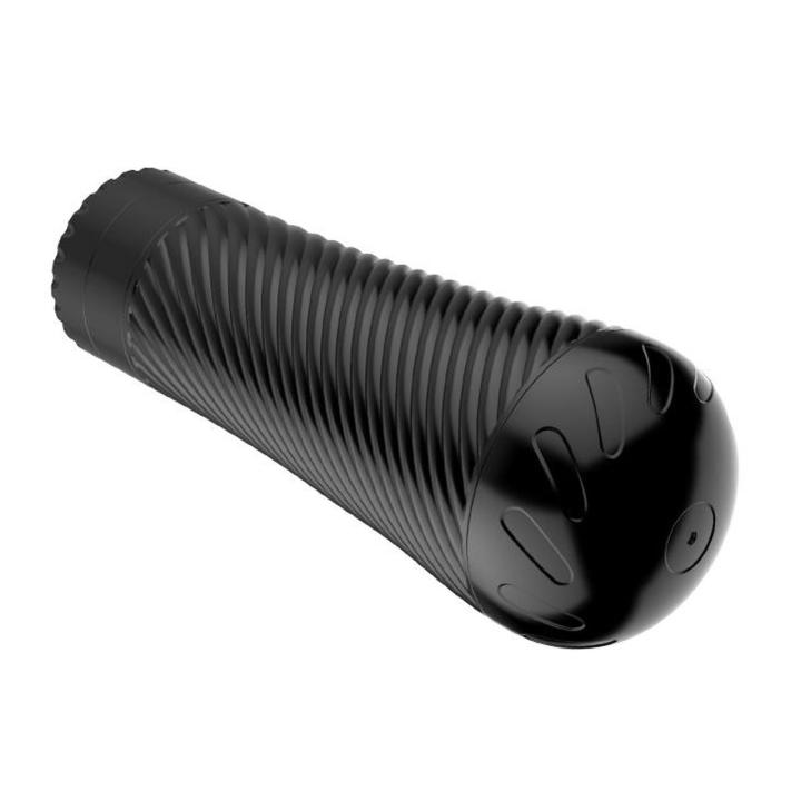 Dyskretny masturbator w tubie z wibracją i cyber skórą 23 cm