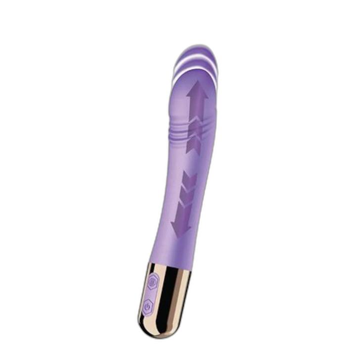 Silikonowy wibrator posuwisty 18,5 cm – 10 trybów, wodoodporny, USB