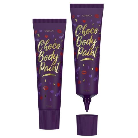 Jadalna farba do ciała czekoladowa 100 ml - zmysłowa gra wstępna