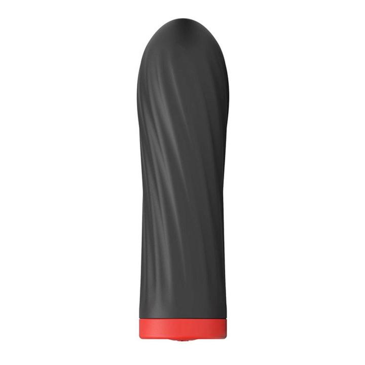 Mini wibrator silikonowy USB 10 trybów, wodoodporny, czarny