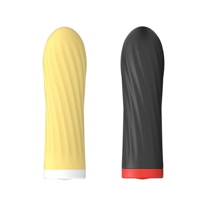 Mini masażer silikonowy USB 10 trybów żółty wodoodporny