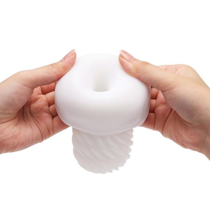 Wielorazowy masturbator 3D premium z falistą strukturą i lubrykantem
