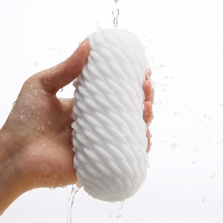 Wielorazowy masturbator 3D premium z falistą strukturą i lubrykantem