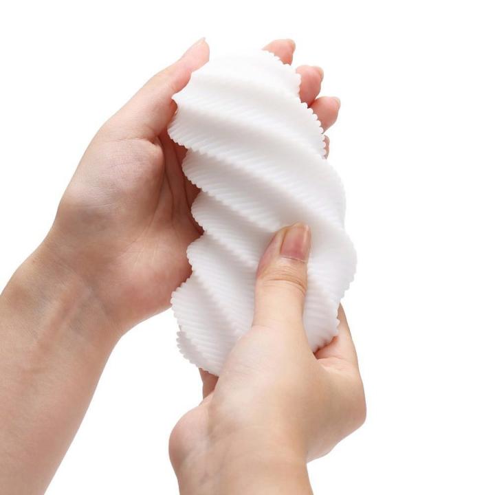 Wielorazowy masturbator spiralny 3D - realistyczna stymulacja i komfort