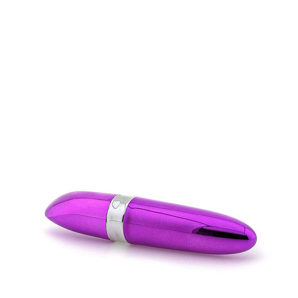 Fioletowy mini wibrator szminka do stymulacji łechtaczki