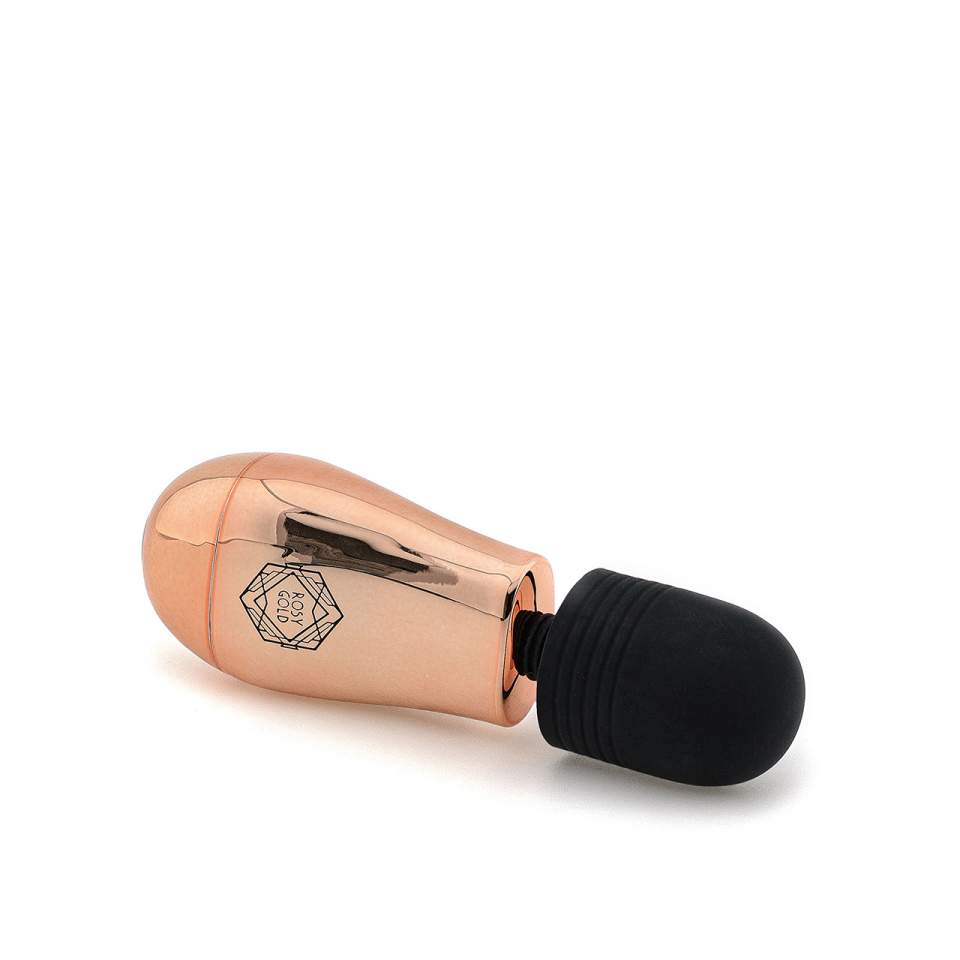 Złoty mini masażer silikonowy 