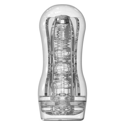 Przezroczysty masturbator próżniowy z regulacją ssania 18 cm