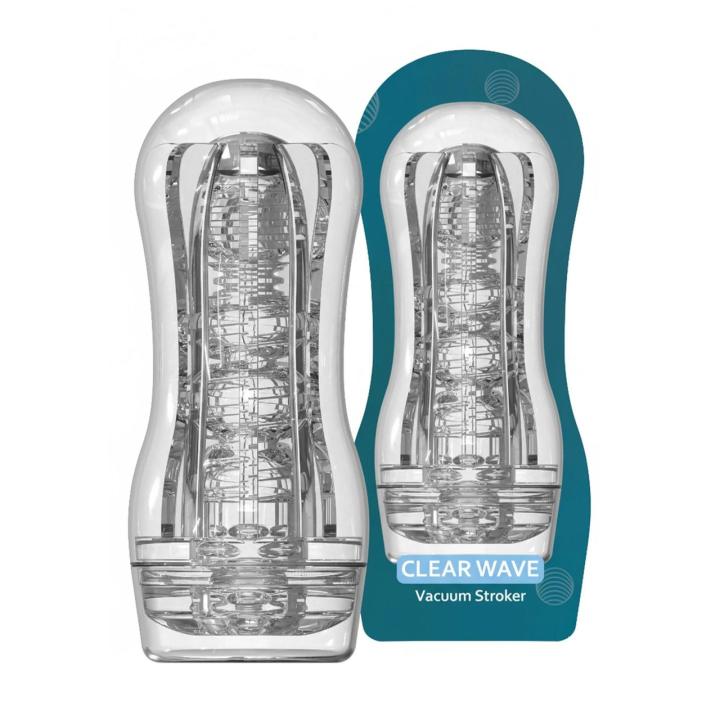 Przezroczysty masturbator próżniowy z regulacją ssania 18 cm