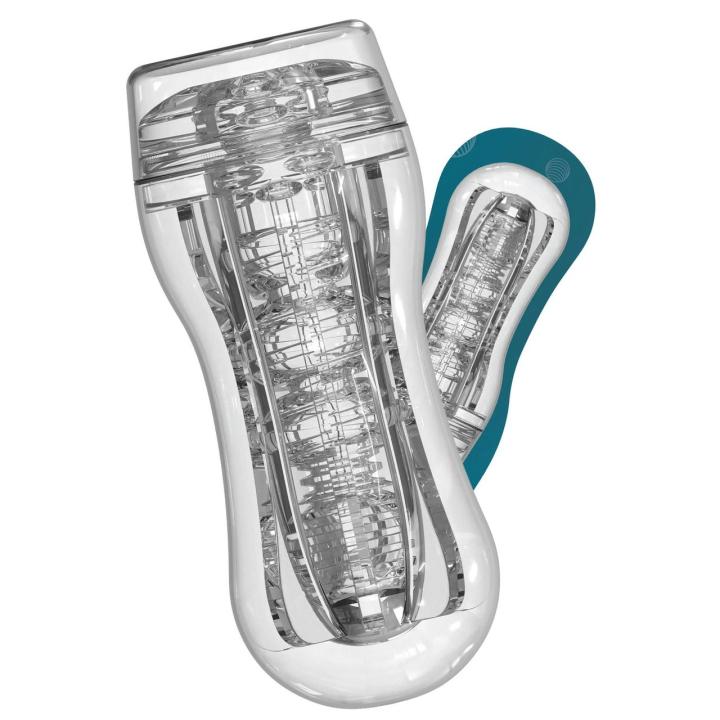 Przezroczysty masturbator próżniowy z regulacją ssania 18 cm
