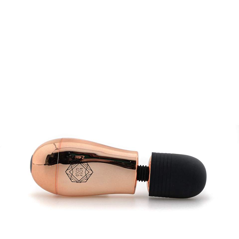 Złoty mini masażer silikonowy 