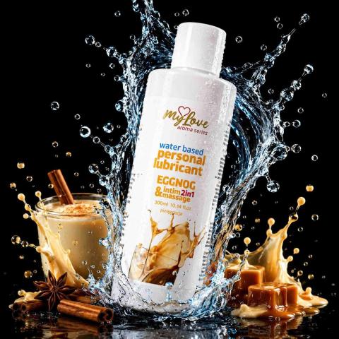 Żel intymny i do masażu 2w1 eggnog 300 ml wodny