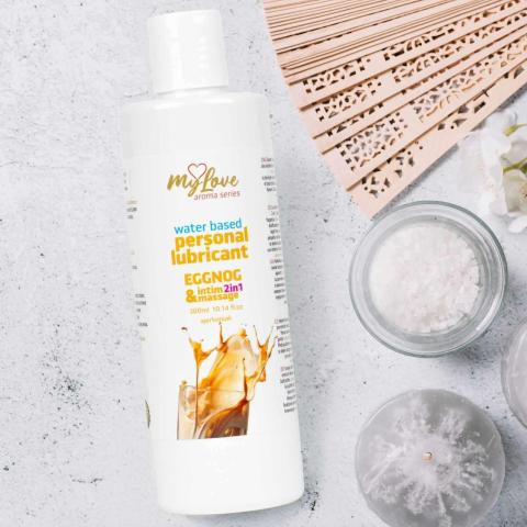 Żel intymny i do masażu 2w1 eggnog 300 ml wodny