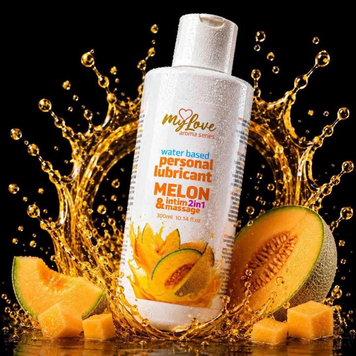 Żel intymny i do masażu 2w1 melon 300 ml - wodny, smakowy