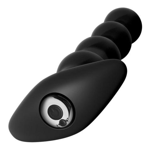 Wibrujące koraliki analne 4 kulki – 7 trybów, wodoodporne, USB 17 cm
