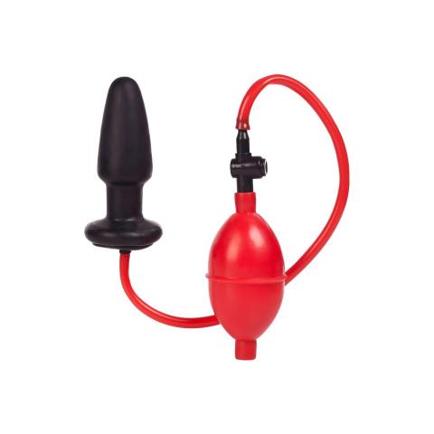 Pompowany korek analny czarny – regulowany plug do treningu i rozciągania