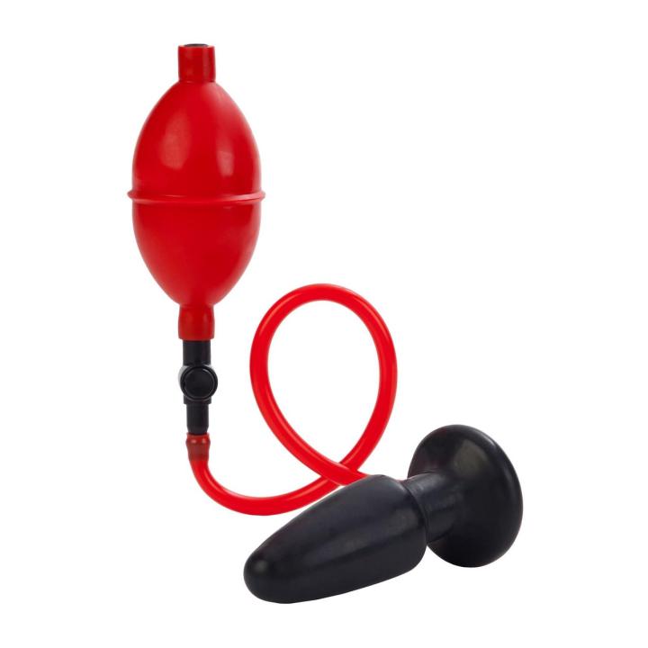 Pompowany korek analny czarny – regulowany plug do treningu i rozciągania
