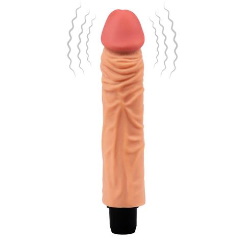 Miękki realistyczny wibrator TPE 21,5 cm – wielostopniowe wibracje
