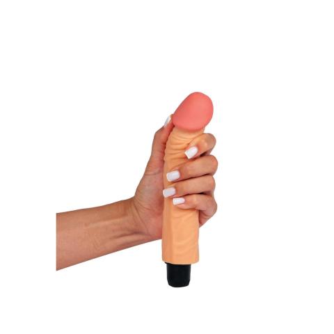 Miękki realistyczny wibrator TPE 21,5 cm – wielostopniowe wibracje