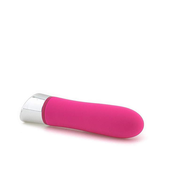 Różowy silikonowy ultra-mocny wibrator mini z 12 funkcjami wibracji