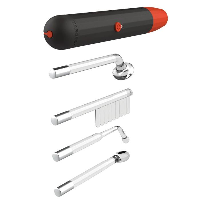 Różdżka do elektrostymulacji z 4 szklanymi końcówkami USB, 3 tryby