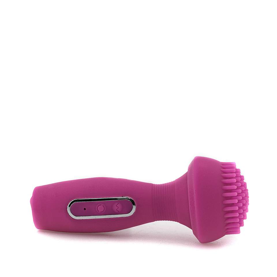 Różowy elegancki masażer rotacyjny z silikonu – 36 funkcji pulsacji