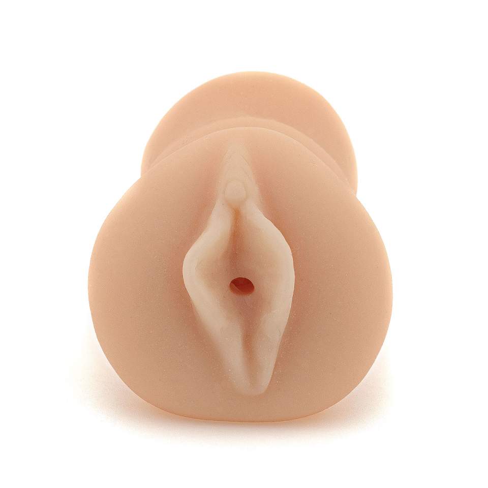 Cielisty realistyczny masturbator z miniwibratorem typu bullet – 7 funkcji wibracji