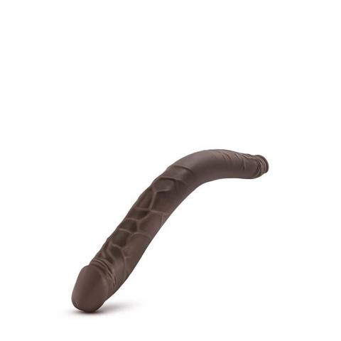 Podwójne dildo czekoladowe 40,6 cm – realistyczne do par i DP