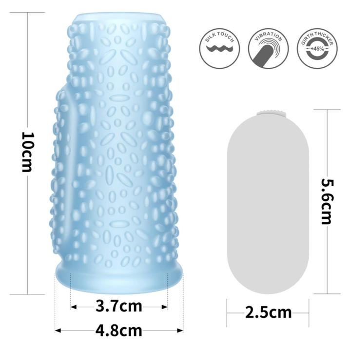 Wibrujący pierścień erekcyjny z powiększeniem 9,9 cm – TPE, wodoodporny