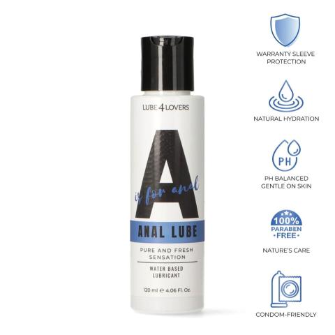 Wodny lubrykant analny 120 ml z aloesem – komfort i mniejsze tarcie
