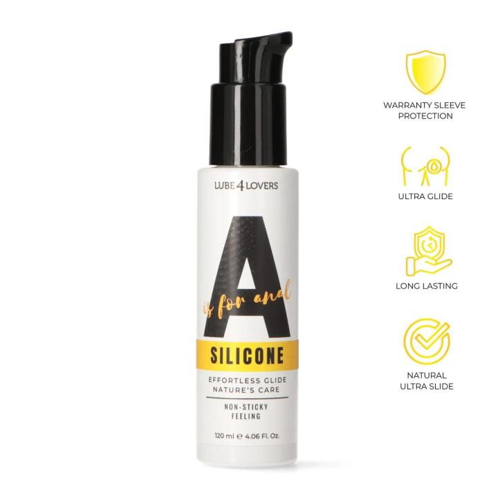 Silikonowy lubrykant analny premium 120 ml z pompką, wodoodporny