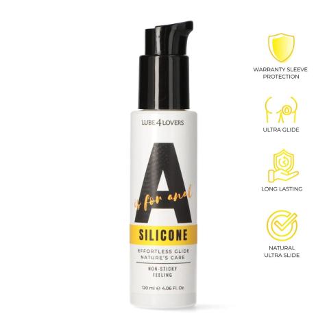 Silikonowy lubrykant analny premium 120 ml z pompką, wodoodporny
