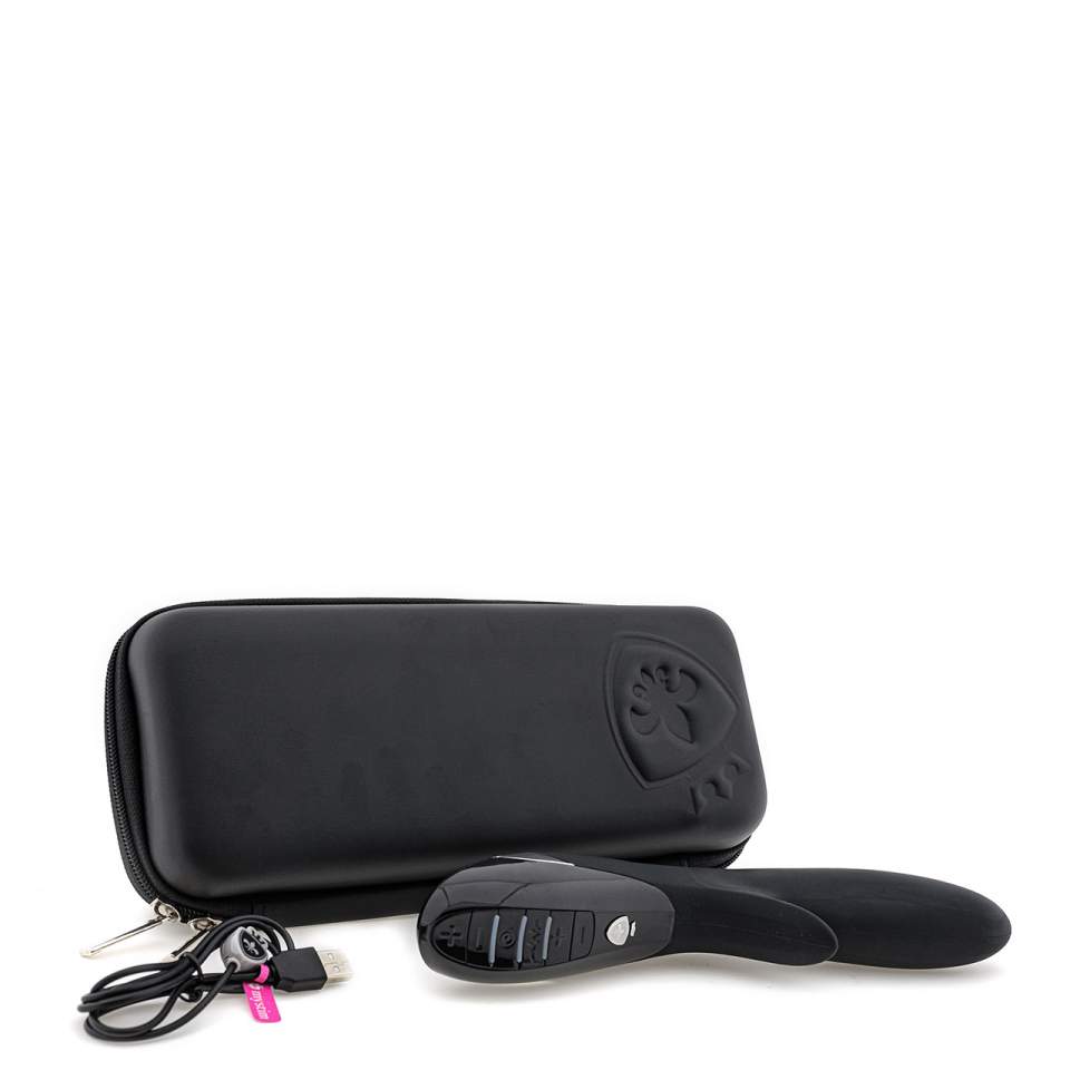 Czarny elektrostymulujący wibrator króliczek Mystim Daring Danny