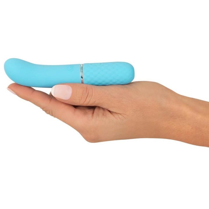 Mini wibrator silikonowy USB 11,8 cm – cichy, 10 trybów, zakrzywiona końcówka