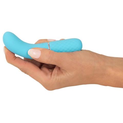 Mini wibrator silikonowy USB 11,8 cm – cichy, 10 trybów, zakrzywiona końcówka