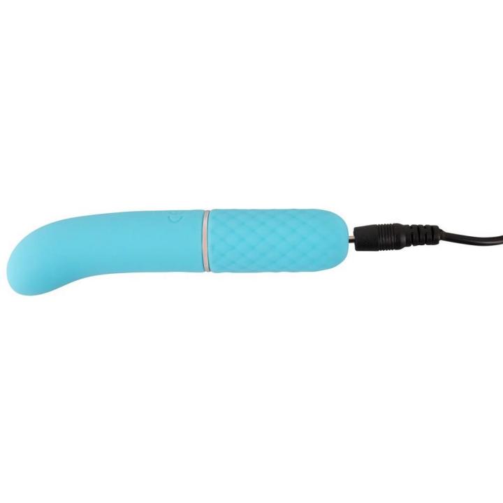 Mini wibrator silikonowy USB 11,8 cm – cichy, 10 trybów, zakrzywiona końcówka
