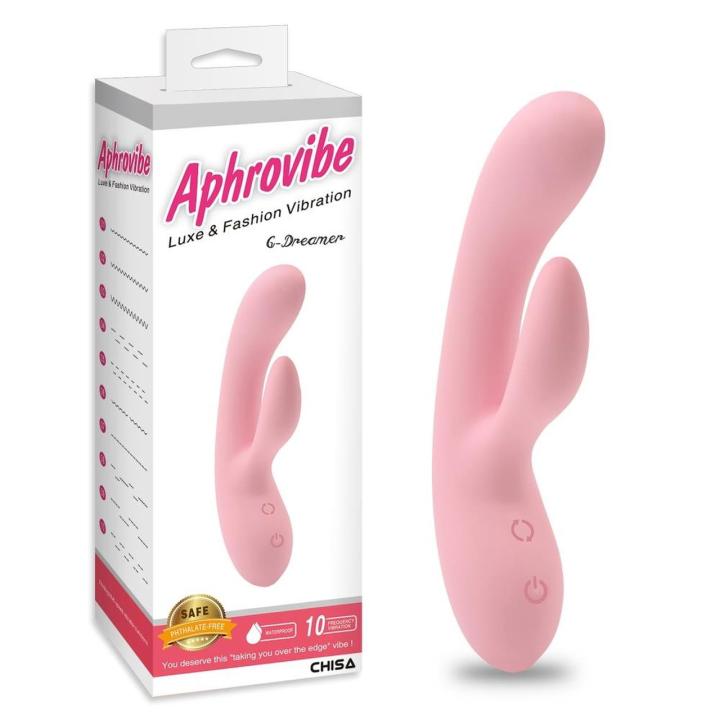 Silikonowy wibrator do punktu G z masażem łechtaczki 20,5 cm, 10 trybów