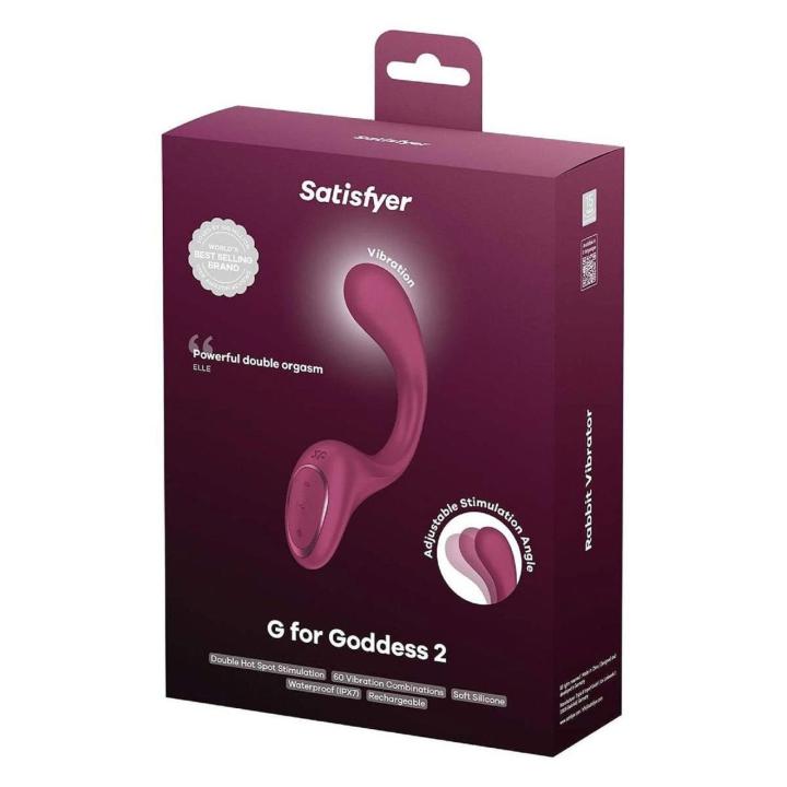 Satisfyer G For Goddess 2 Wine Red – wibrator 2w1 do punktu G i łechtaczki