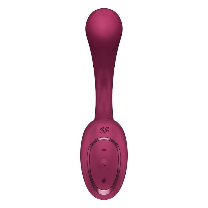 Satisfyer G For Goddess 2 Wine Red – wibrator 2w1 do punktu G i łechtaczki