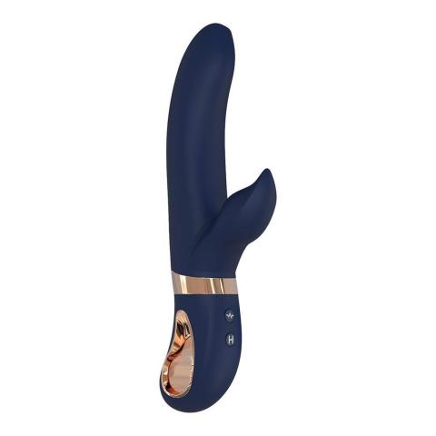 Wibrator duo do punktu g z podgrzewaniem i stymulatorem łechtaczki 23 cm