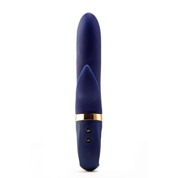 Wibrator duo do punktu g z podgrzewaniem i stymulatorem łechtaczki 23 cm